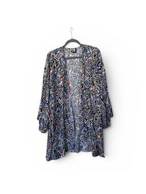 Oh My Disney The Lion King Zazu Tribal Open Duster Cardigan, Women's Size 2XL